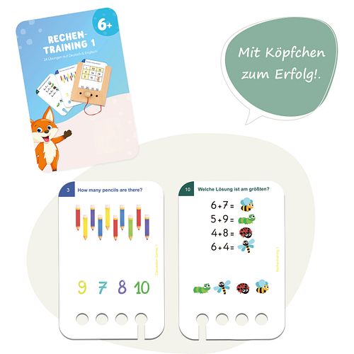 Rechentraining 1 ab 6 J. Kartensatz (ohne Lochkasten)