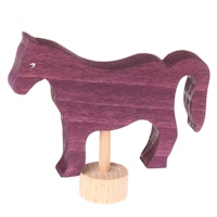 Grimms Stecker Pferd violett Geburtstagsspirale