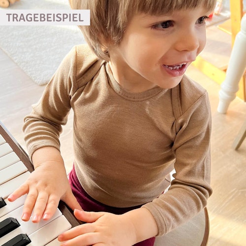 Wolle Seide Langarmshirt für Babys