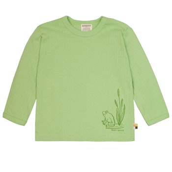 Weiches Langarmshirt Rippe hellgrün