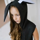 Vorschaubild Kapuzenkleid Häschen
