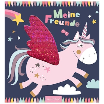 Kindergarten Freundebuch Einhorn