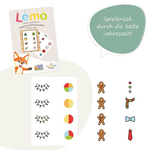 Lemo Kartensatz Weihnachtszauber 3-4 J.