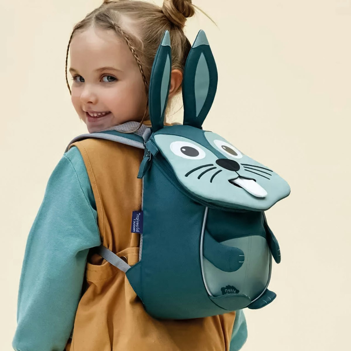 Affenzahn Kindergarten Rucksack 1-3 Jahre Hase dunkelgrün