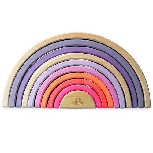 Neonpink Regenbogen Grimms 10 teilig - 27,4 cm