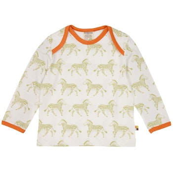 Leichtes Shirt langarm Zebra hellgrün