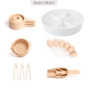 Vorschaubild Sensorikspielzeug Set mit 3 Schalen natur