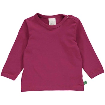 Dehnbares Basic Langarmshirt blau
