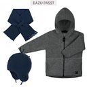 Vorschaubild Jacke Pure Pure Fleece Schurwolle Kapuze