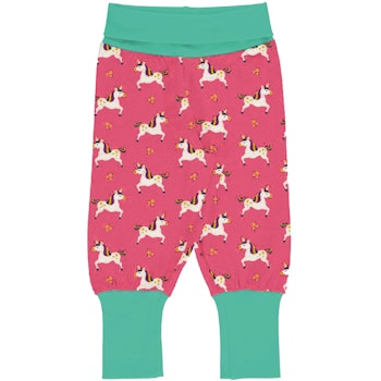 Mitwachsende Freizeithose Bündchen Einhorn