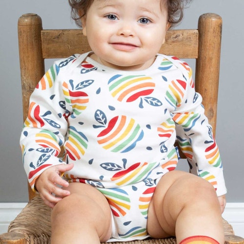 Apfel Babybody langarm Doppelpack