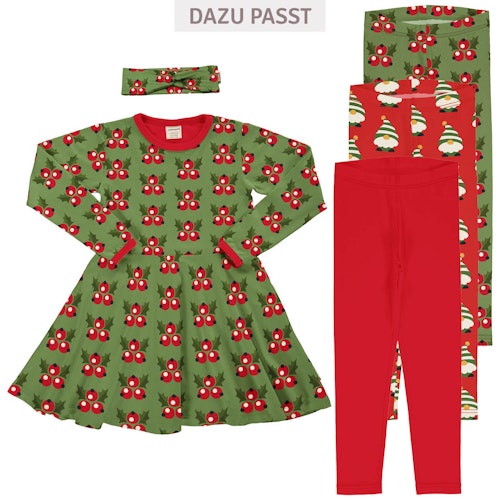 Elastisches Haarband weihnachtlich grün