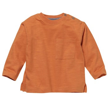 Softes Langarmshirt dunkelorange