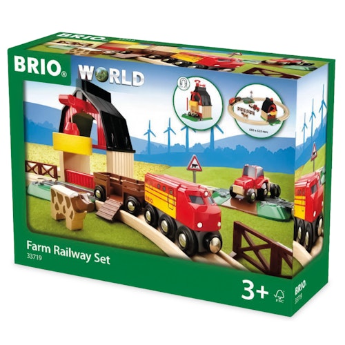 Bahn Bauernhof-Set 19 Teile