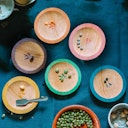 Vorschaubild Dishes: 6 Holzteller 6 cm Durchmesser