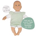 Vorschaubild Puppen Body Rüschen 28-35cm mint, Bio-Baumwolle