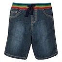 Vorschaubild Bequeme Jeansshorts mit bunten Bündchen