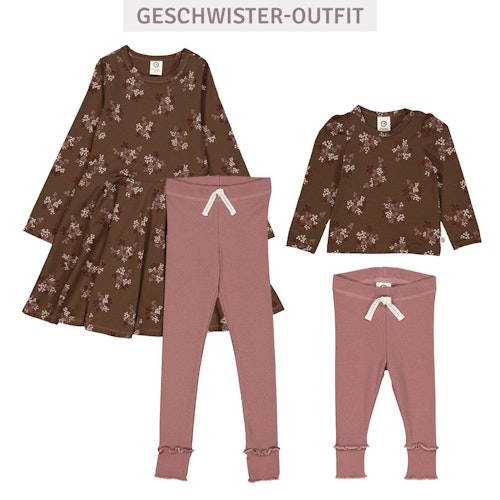 Langarmshirt Puffärmel Blümchen