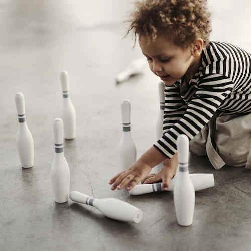 Bowling Set für Kinder weiß