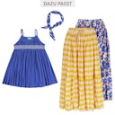 Vorschaubild Sommer Kleid Musselin Spaghettiträger