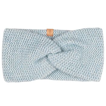 Damen Baby Alpakawolle Stirnband hellblau