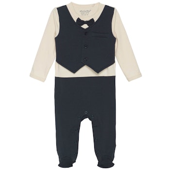 Langarm Strampler Anzugstyle navy