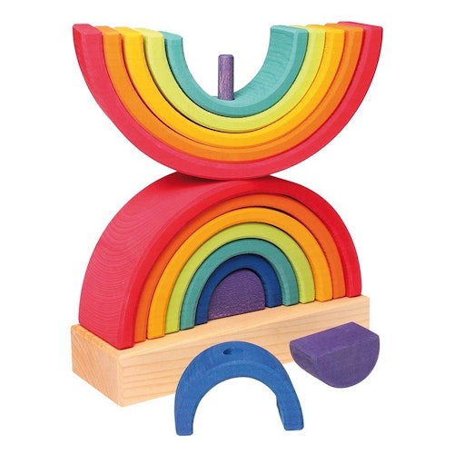 Steckturm Regenbogen, doppelte Bögen, 14-teilig