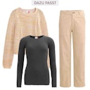 Vorschaubild Taillierter Damen Rippstrickpullover