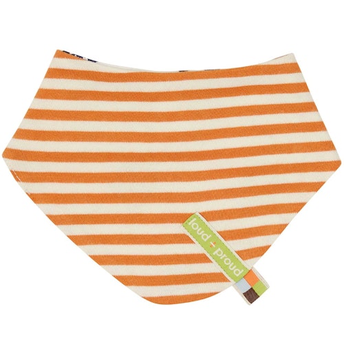 Wende-Dreiecktuch Streifen orange