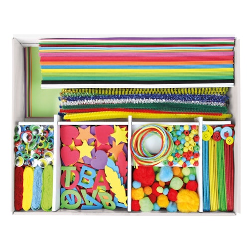 Bastelkoffer groß grün 800 Teile ab 5 Jahren