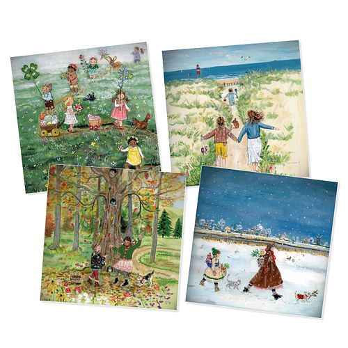 4 Jahreszeiten Silhouetten von Gwen's Illustrations