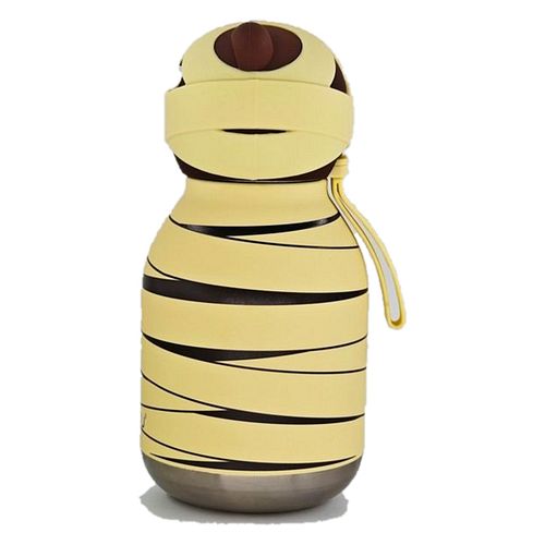 Spookies Edelstahltrinkflasche mit Trinkhalm Mumienbär 600 ml