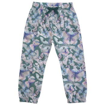 Leichte Sommerhose Schmetterlinge petrol