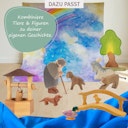 Vorschaubild Hirte gebeugt mit Stab - Krippenfigur aus Holz 12 cm