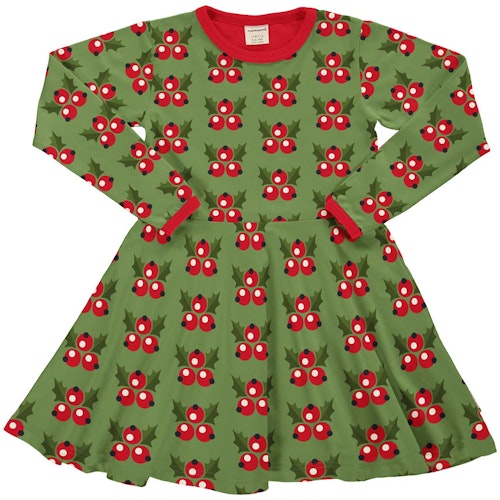 Langarm Flatterkleid Weihnachtself