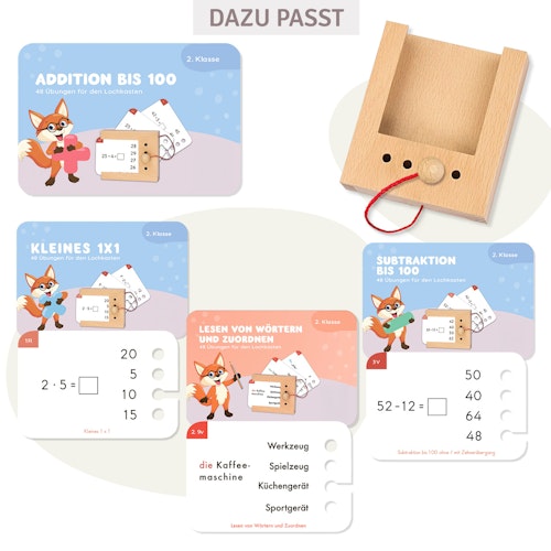 Kartensatz Addition bis 100 2. Klasse (ohne Lochkasten)