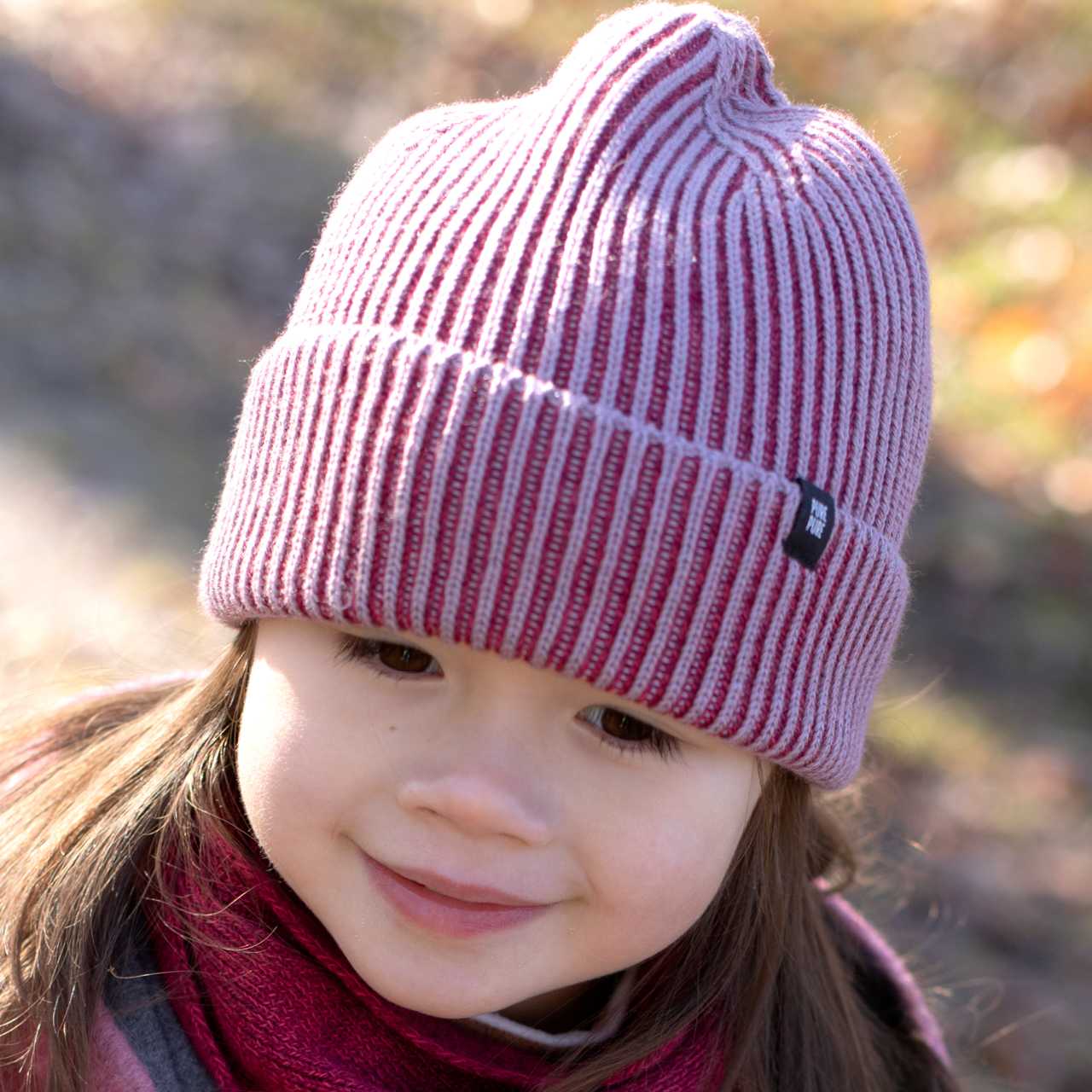 Umschlag Strickmütze Wolle Seide