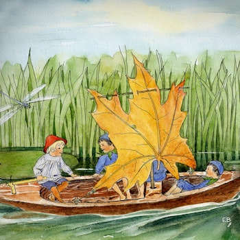 Toverlux Silhouette Elsa Beskow - Peter im Blaubeerland