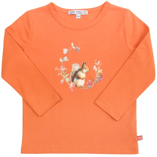 Langarmshirt mit Eichhörnchen Druck