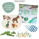 Vorschaubild Spieltuch Bio-Baumwolle Bauernhof 100 x 100 cm