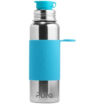 Grosse Pura Edelstahl Trinkflasche 800 ml blau