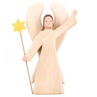 Großer Engel mit Stern / Erzengel Figur 32 cm