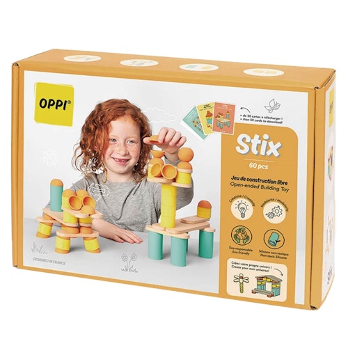 Stix Baukasten Silikon Holz