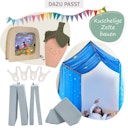 Vorschaubild Riesiges Sternen Spieltuch Seide 137 x 274 cm