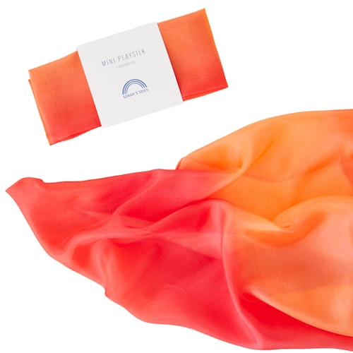 Spieltuch Seide Feuer klein 53 x 53 cm