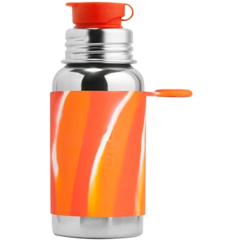 Trinkflasche Sportverschluss 550 ml orange swirl