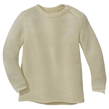 Baby Pullover Schurwolle natur