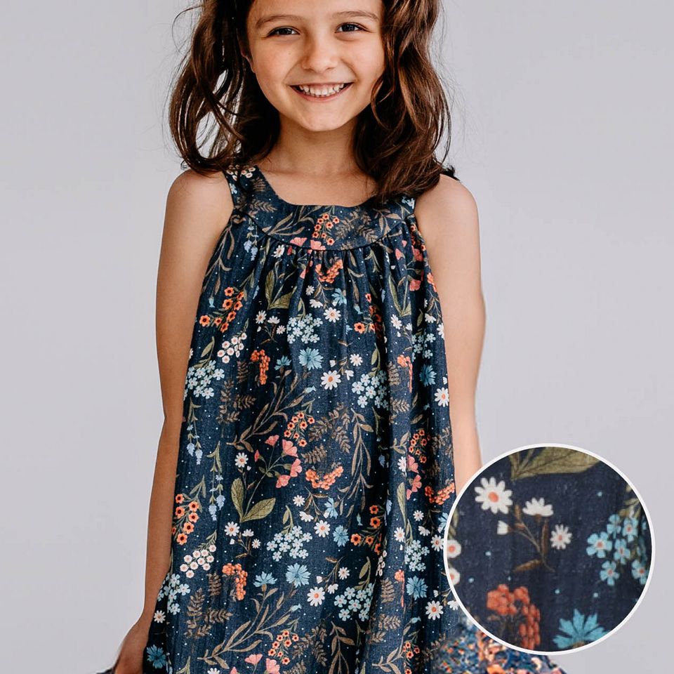 Musselin Kleid ohne Arm