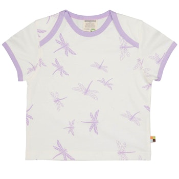 Kurzarm Shirt Libellen flieder