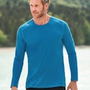 Vorschaubild Herren Wolle Seide Langarmshirt Regular Fit